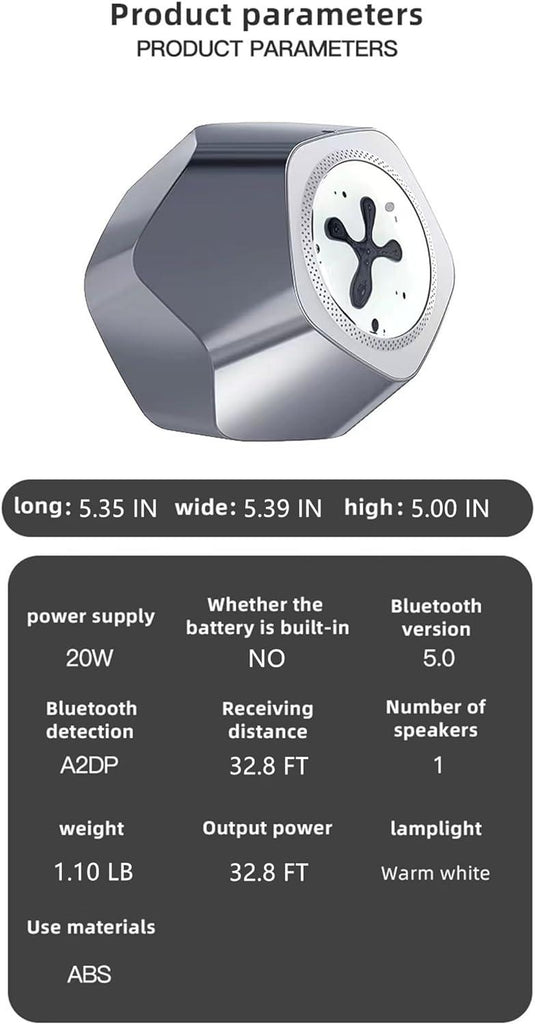 Ferrofluid Bluetooth Speaker with Music Visaualizer