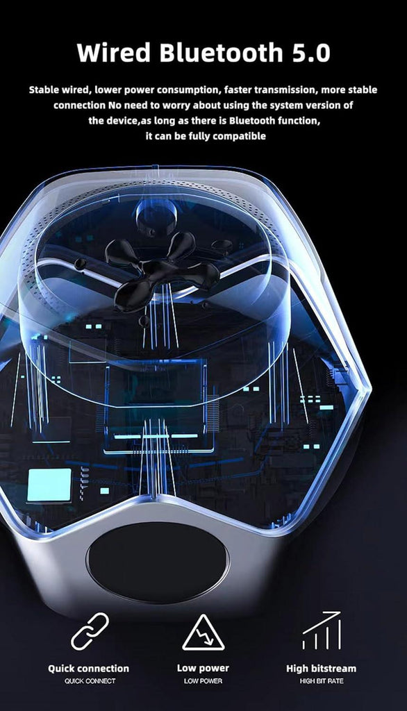 Ferrofluid Bluetooth Speaker with Music Visaualizer