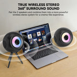 VENOM BALL - Ferrofluid Bluetooth Speaker with Dynamic Visual Effects and Dreamlike Colorful Lights