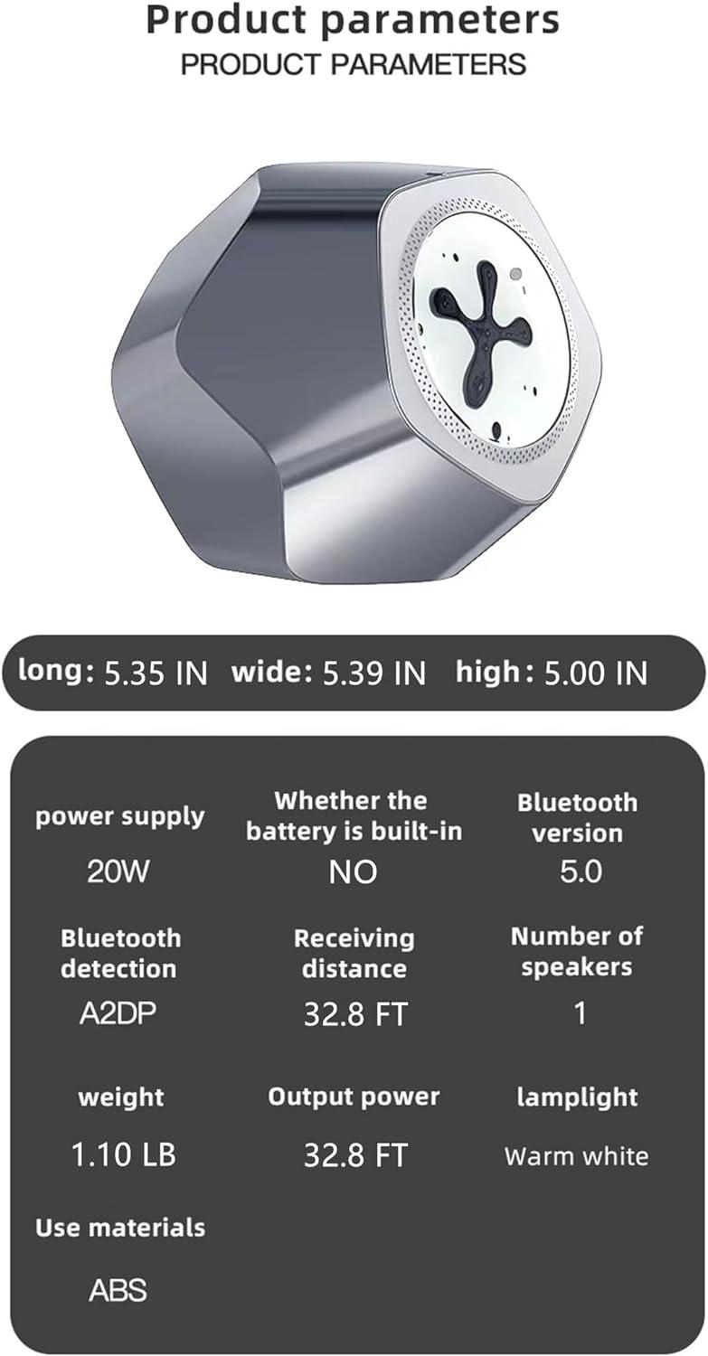 Ferrofluid Bluetooth Speaker with Music Visaualizer