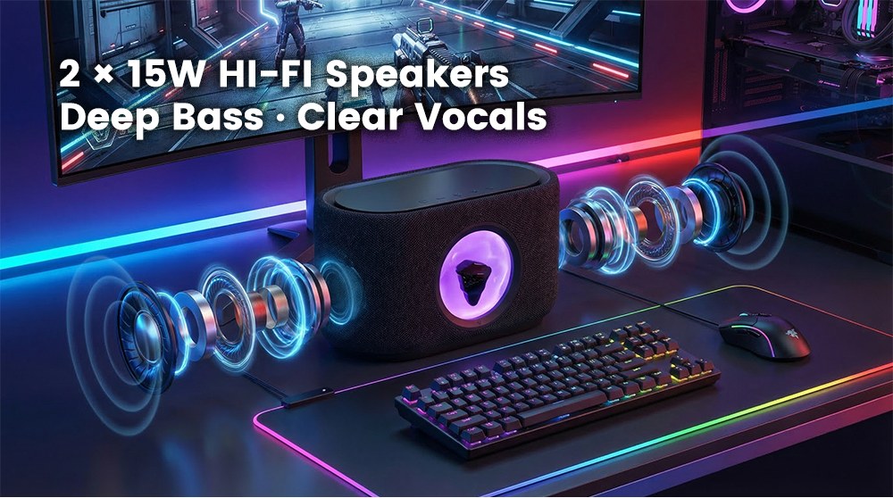 SoundFlux V2 inside: dual 15W Hi-Fi drivers deliver 30W room-filling sound